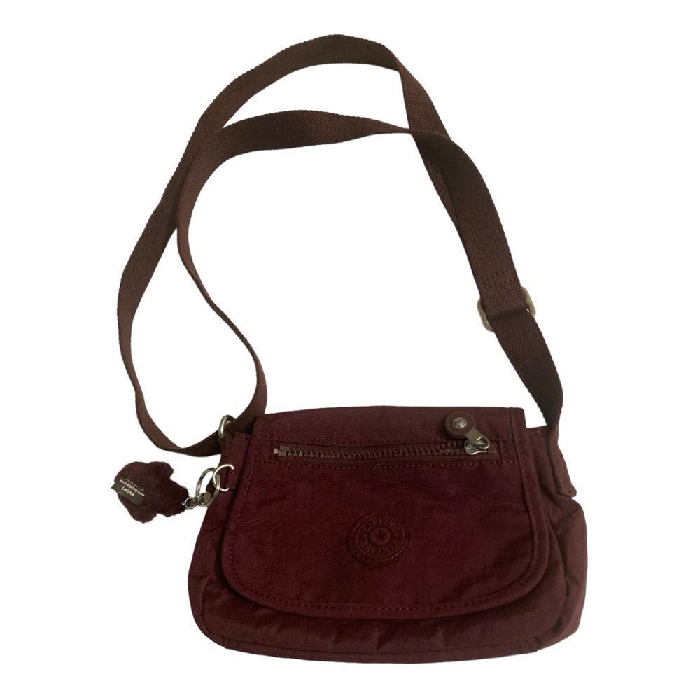 Kipling Maroon Crossbody Bag